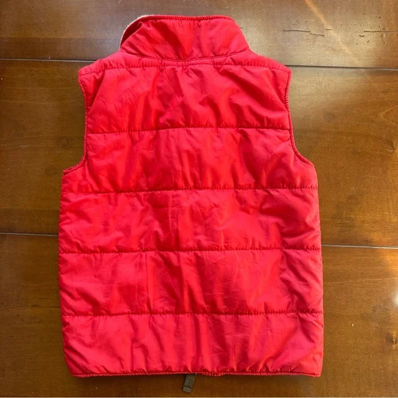 Carter’s Red Kids Zip Up Puffer Vest - Red and black checkered lining| 3t - Picture 4 of 4